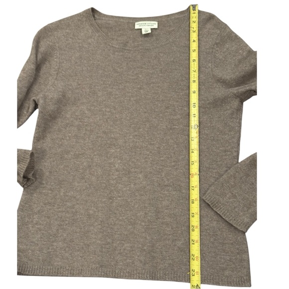 Adrienne Vittadini 2-Ply 100% Cashmere Pullover Sweater Large Minimalist Preppy - Picture 7 of 8